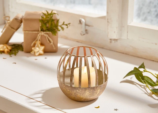 Salvare Set 2x Windlicht " Golden "