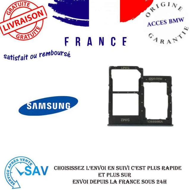 Tiroir Double SIM Pour IPhone - Support Plateau 2 Cartes SIM, Noir | Compatible Avec Certains Modèles IPhone (Vérifier Référence)