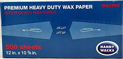Wax Paper Premium Heavy Duty Handy Wacks 12" X 10 3/4" 1 Box of 500