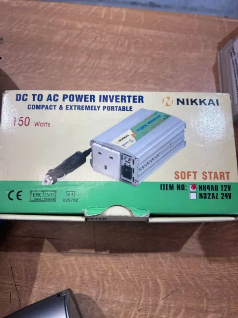 Nikkai DC ZU AC POWER INVERTER TRAGBAR 150w 12V