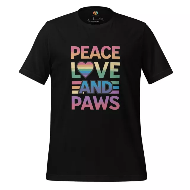 Peace, Love, and Paws Crew Neck Tee