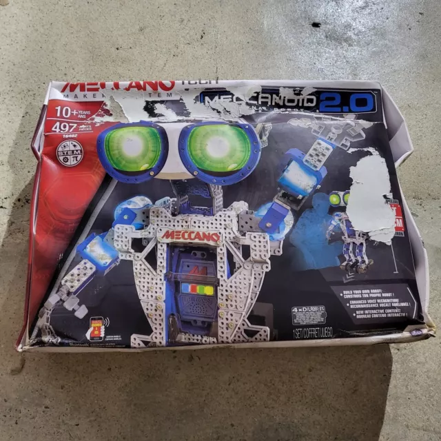 Water Damaged Robot Meccano Tech Maker System Meccanoid 2.0 Building Set