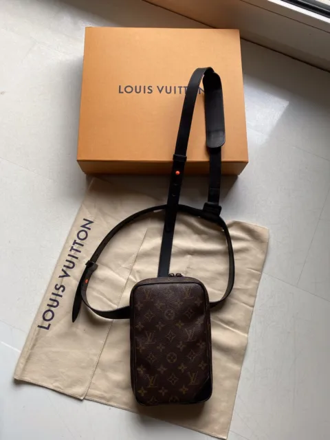 100% AUTHENTIC LOUIS Vuitton Utility Side Bag Monogram Macassar