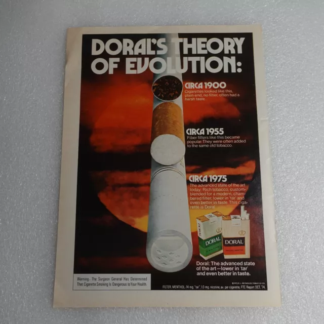 Vintage Print Ad Doral Cigarettes Sports Illustrated Feb 17, 1975