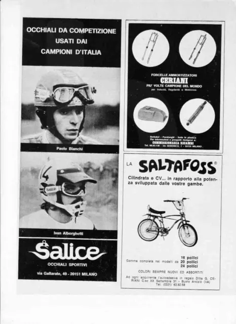 advertising Pubblicità brochure-1974-BICI SALTAFOSS CERIANI BICI EPOCA  VINTAGE