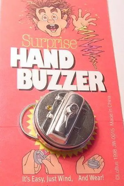 Shocking Surprise Hand Buzzer Funny Joke Boys Toy Mens Gag Prank Gadget Gift