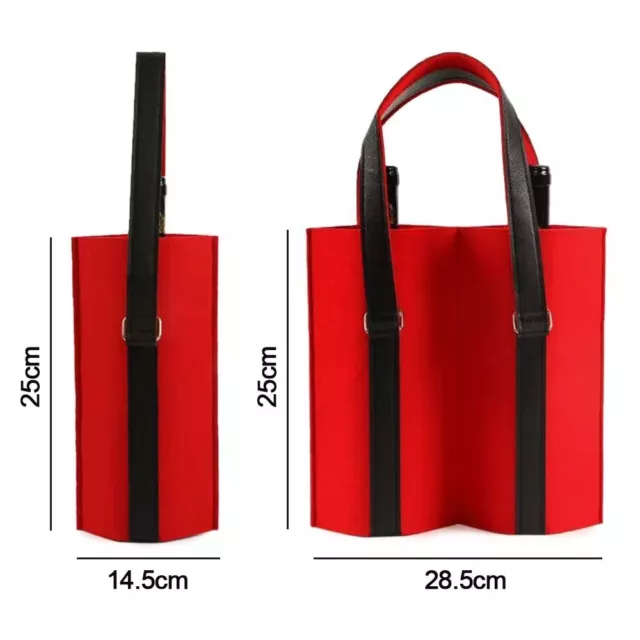 Simple Storage Bag Red Wine Pouch Bottle Carrier Wine Storage Bag Felt Bag 2