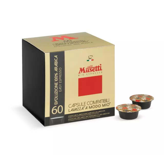240 Capsule compatibili Lavazza A Modo Mio® Caffè Musetti - 100% Arabica
