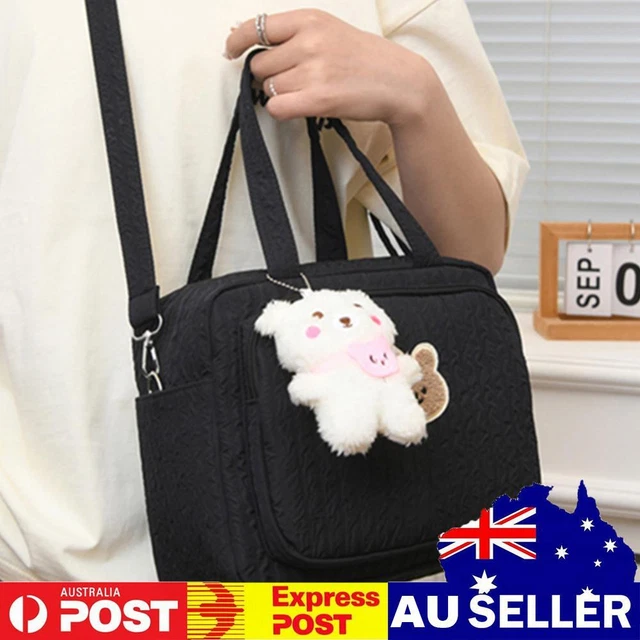 Baby Diaper Bags Cute Cartoon Mommy Stroller Nappy Bag Mom Travel Tote (Black)