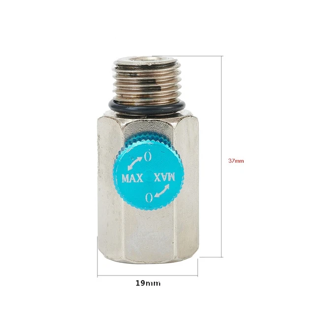 1 x regolatore di flusso d'aria in linea ottone valvola utensile di controllo 1/4 NPT alta qualità