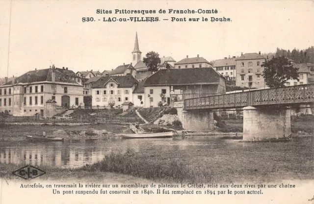LAC-OU-VILLLERS - pont sur le Doubs - Sites Pittoresques de Franche-Comté