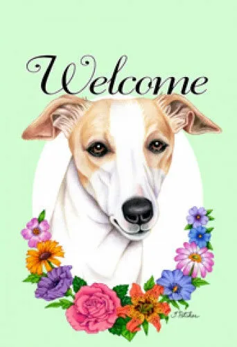 Welcome House Flag - Whippet 63062