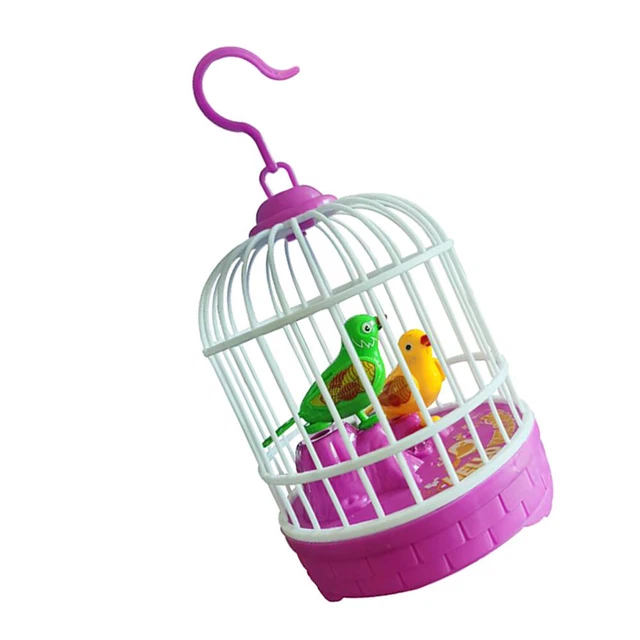Papageien Cage Electric Voice Control Vogel Figur lehrreicher Kinder ohne
