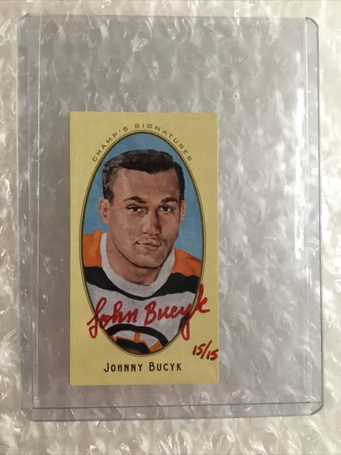 2011 Parkhurst Champions Mini Red Ink Auto Johnny Bucky 15/15