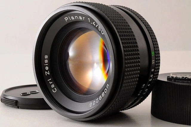 【NEAR MINT+】CONTAX Carl Zeiss Planar 50 mm F/1,4 T* MMJ MF Objektiv CY...