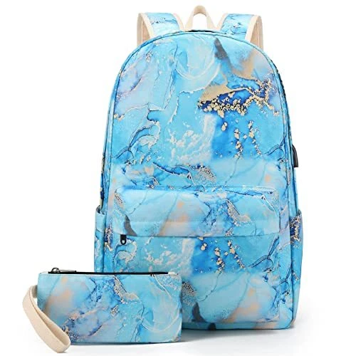Laptop Backpack for Girls Women, Water Resistant School Bookbag Casual Daypack
