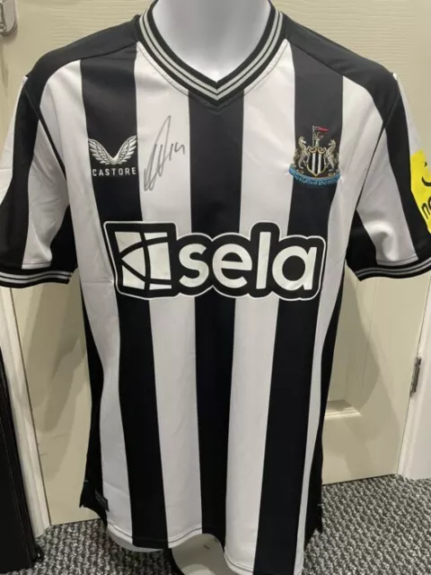 Signed Alexander Isak Newcastle United Autograph Home Shirt Sweden Sociedad