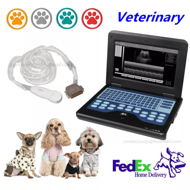 CMS600P2-VET Veterinary Ultrasound Scanner Laptop Machine Micro convex Probe FDA