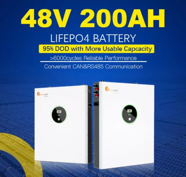 Paket] 50 kWh Speicher FM-Solar PV Akku Stapelbar 51.2V 200Ah