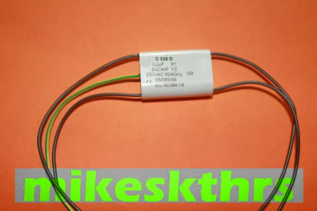 X0204 Entstörkondensator 0,2µF+2x2400pF  Störschutzfilter 0,2uF+2x2,4nF 10A