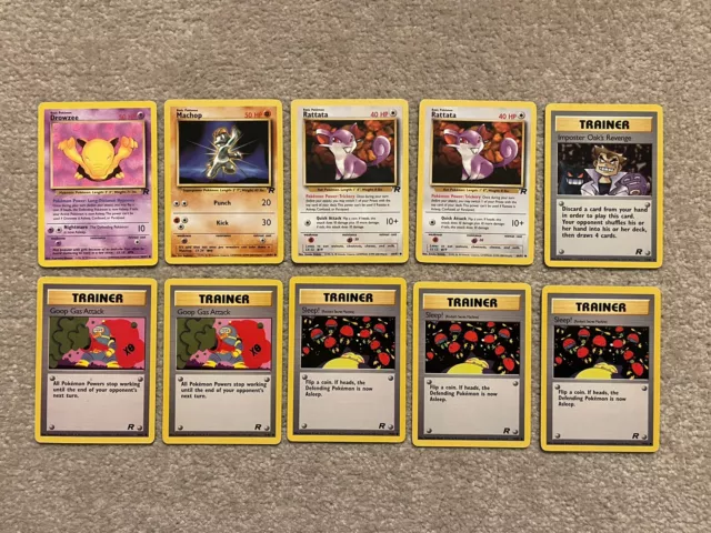 Team Rocket Set WOTC Vintage Pokemon Card Bundle Job Lot EXC