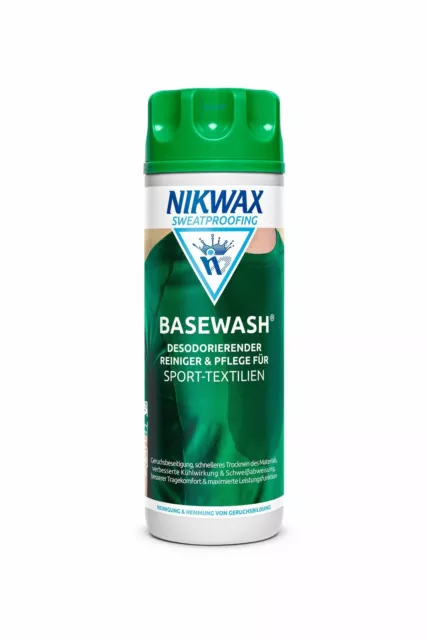 (Euro 26,66 1 Liter) 300 ml Nikwax Base Wash 300 ml Waschmittel  Funktionswäsche