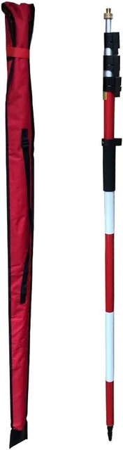 Aluminum Prism Pole with Quick Release Clamp (5.2M)