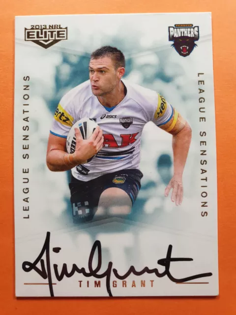 Tim Grant 2013 ESP Elite League Sensations 013 of 130 LS10 NRL Card  cnr dinged