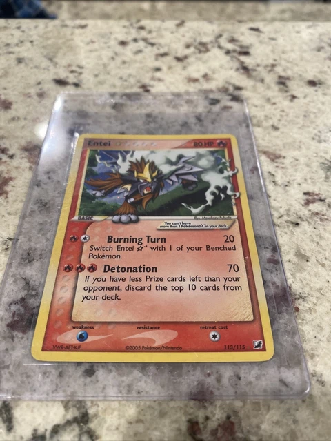 Entei Gold Star 113/115 Secrete Holo Rare Carte Pokemon Fr Vf 2006