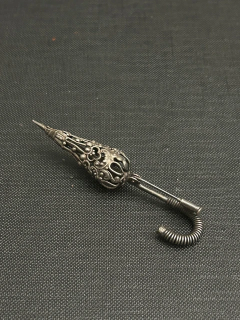 Broche Parapluie En Argent Début 1900 – Jolie Pièce Vintage, Occasion