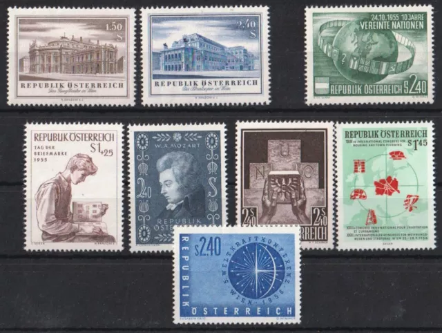 ÖSTERREICH-Lot MiNr. 1020/1028, alle **postfrisch, Michel 68,--