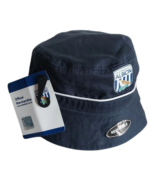 West Bromwich Albion Kinder Alter 3-5 marineblau & grün wendbar WBA Baggies Eimermütze