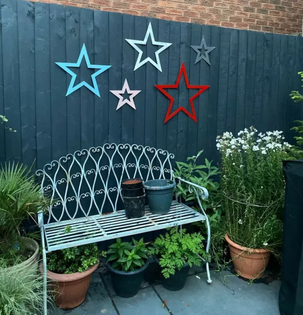 Rustic Metal Garden Stars , Wall Or Fence Decorations  , Barn Star , Ornaments