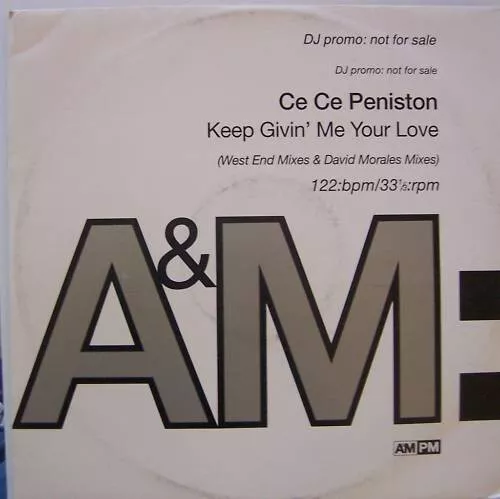 Ce Ce Peniston - Keep Givin' Me Your Love - Used Vinyl Record 12 - K6244z