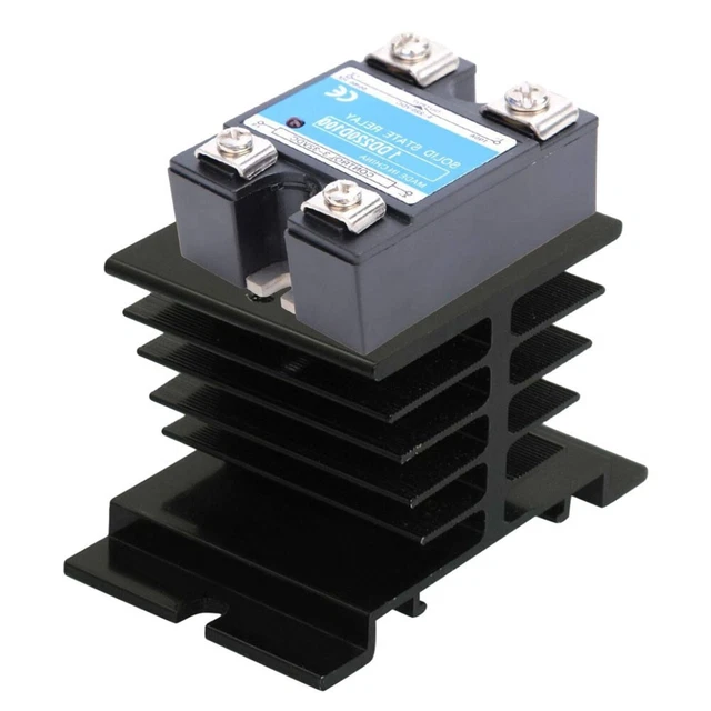 Low Power Consumption SSR10DD 10A Solid State Relays Module With Cooling Base