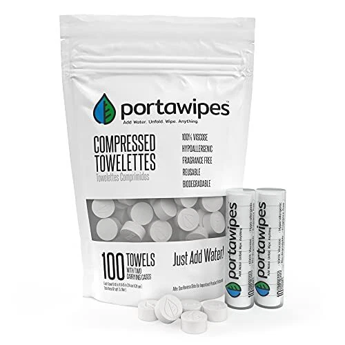 Coin Tissues | 100 Pack with 2 Carrying Cases | Toilet Paper Table...