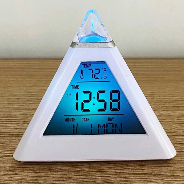 Sveglia Super Forte Per Adulti Con Sonno Pesanteorologio Digitale Con Luce Notturna A 7 Colorivolume Regolabiledimmercaricatore Usbpiccoli Orologi Per P9666796