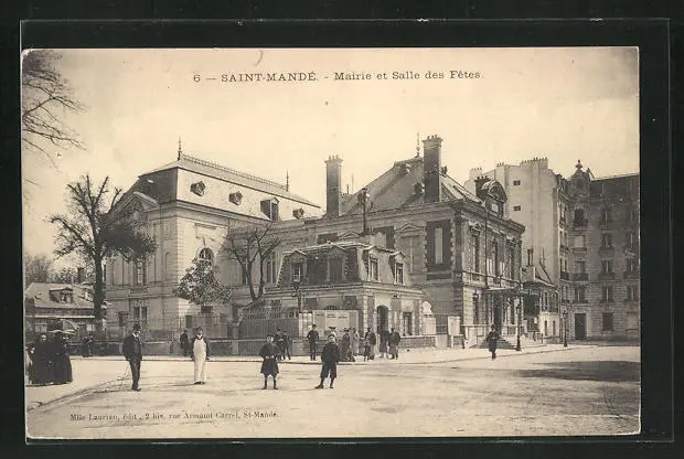 CPA Saint-Mande, Mairie et Salle des Fetes
