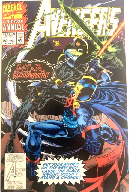 Avengers Annual# 22. 1St Series 1993. 64 Pages.  Vfn Condition. Mcdaniel-Cover.