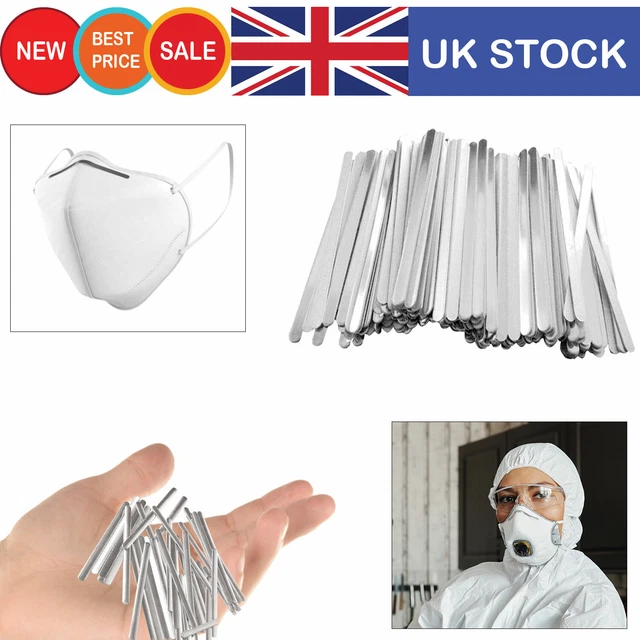 Bandelettes Nasales Aluminium 85mm - 100 Pièces Pour Masques DIY - Artisanat & Couture