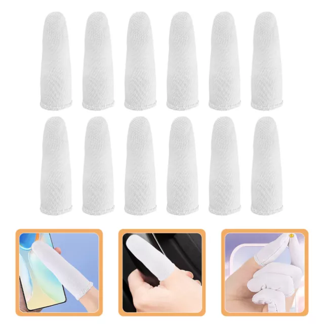 100 pcs Fingerspitzen Protektor Fingerspitzen Abdeckungen Baumwollfinger -Cots