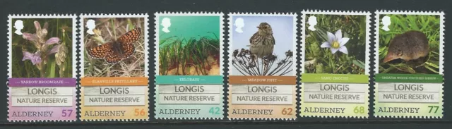 Alderney 2016 Longis Natur Reserve Set Mit 6 Nicht Gefaßt Postfrisch, MNH