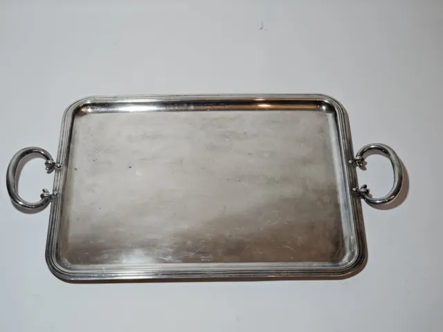 Vintage Christofle Albi French Silverplate Rectangle Serving Tray