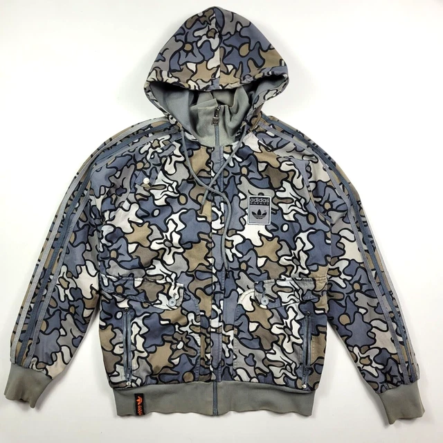 ADIDAS Camo Moro adicolor firebird jacket rasta   hood SAFETY size S