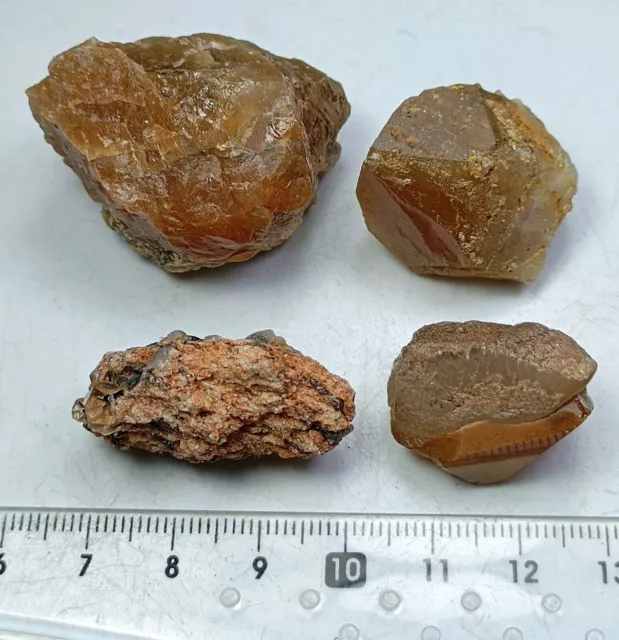 Astrophyllite dorée incluse cristaux de quartz ( 4 pièces ) - Pakistan