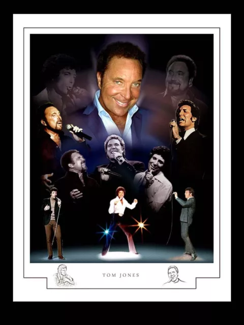 Tom Jones  Montage Print