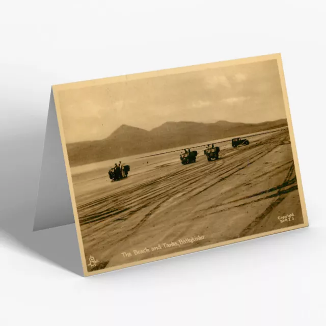 GREETING CARD - Vintage Ireland - The Beach and Tanks, Ballykinler (a)