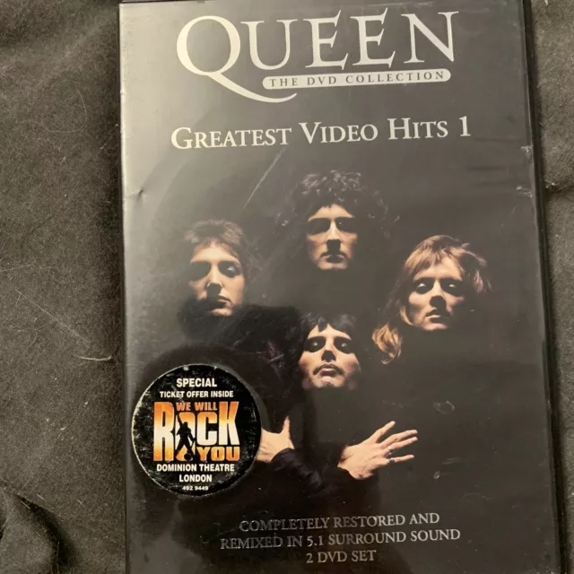 Queen-Dvd Collection-Greatest Video Hits 01 (DVD, 2002)(b40/30) Ukimportfreepost