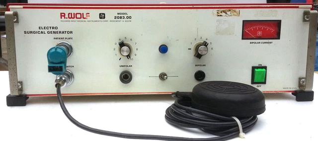 Richard Wolf 2083.00 Electro Surgical Bipolar  Generator Unit w/ Foot Pedal
