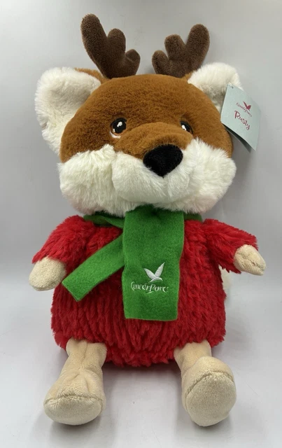 CENTRE PARCS CHRISTMAS Plush Soft Toy Rusty Fox in Scarf & Antlers Soft ...